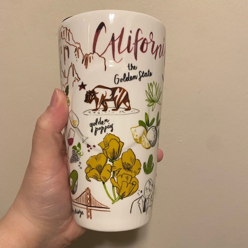 Starbuck California Ceramic travel mug